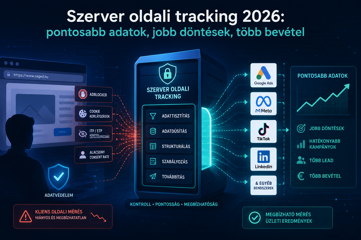 A szerver oldali tracking 2026-ban: nem a cookie-kat kell megmenteni, hanem a marketing döntéseket